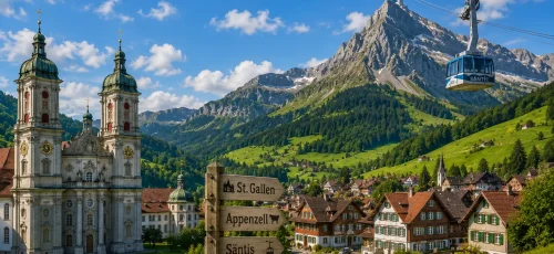 St. Gallen, Appenzell Valley & Säntis Cable Car Day Trip