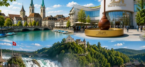 Zurich_ City Tour, Lindt Home of Chocolate & Rhine Falls